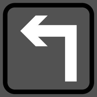 Sol vektör simge bir çerçevede açmak