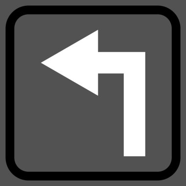 Sol vektör simge bir çerçevede açmak