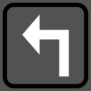 Sol vektör simge bir çerçevede açmak