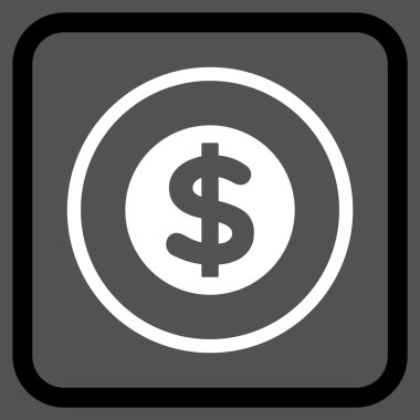 Finans vektör simgesi bir çerçeve içinde