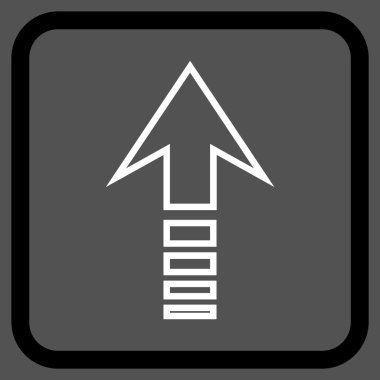 Vektör simgesi bir çerçeve içinde gönder