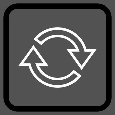 Oklar vektör simgesi bir çerçeve içinde yenileme