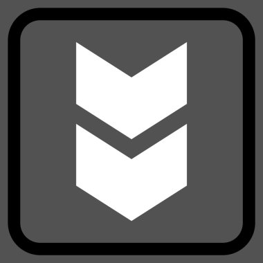 Vektör simgesi bir çerçeve içinde aşağı kaydır