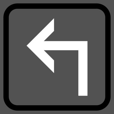 Sol vektör simge bir çerçevede açmak