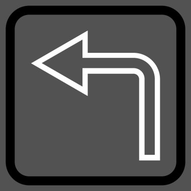 Sol vektör simge bir çerçevede açmak