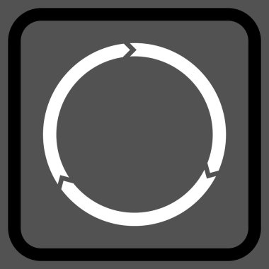 Döndürme vektör simgesi bir çerçeve içinde