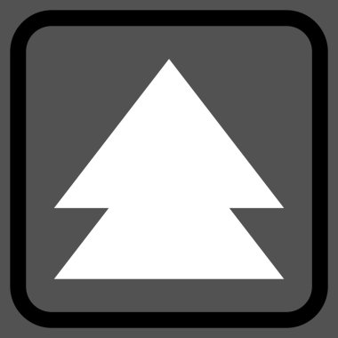 Vektör simgesi bir çerçeve içinde yukarı çıkar