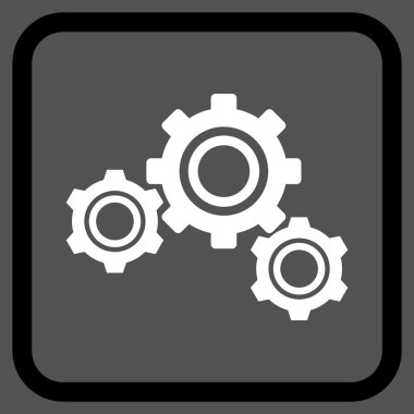 Gears'ı vektör simgesi bir çerçeve içinde