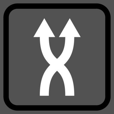 Vektör simge yukarı okları bir çerçevede shuffle