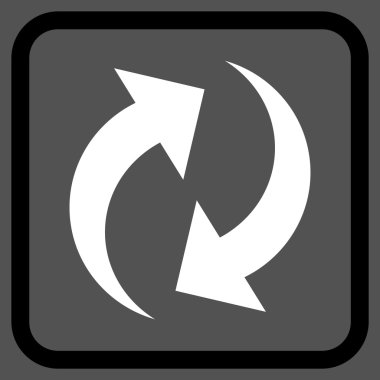 Vektör simgesi bir çerçeve içinde yenileme