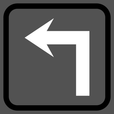 Sol vektör simge bir çerçevede açmak