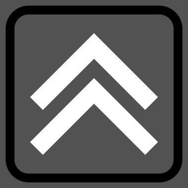 Vektör simgesi bir çerçeve içinde yukarı kayması