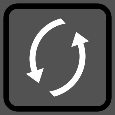 Vektör simgesi bir çerçeve içinde yenileme