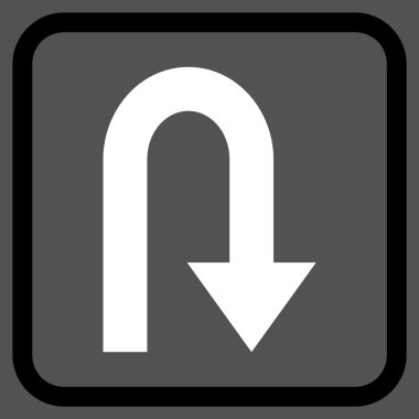 Geri vektör simge bir çerçevede açmak