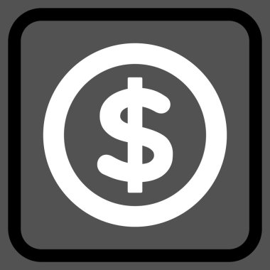 Finans vektör simgesi bir çerçeve içinde