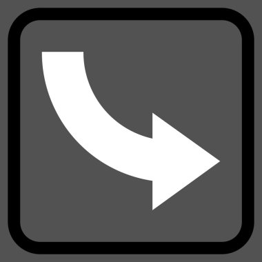 Doğru vektör simgesi bir çerçeve içinde döndürme