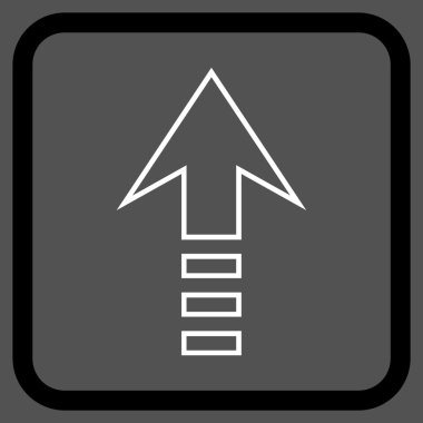 Vektör simgesi bir çerçeve içinde gönder