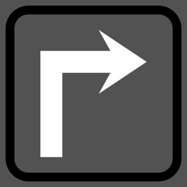 Doğru vektör simge bir çerçevede açmak