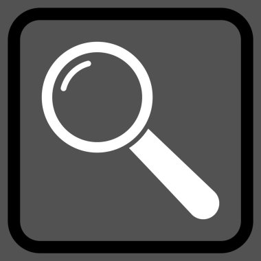 Büyüteç'i vektör simgesi bir çerçeve içinde