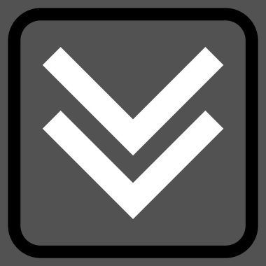 Vektör simgesi bir çerçeve içinde aşağı kaydır