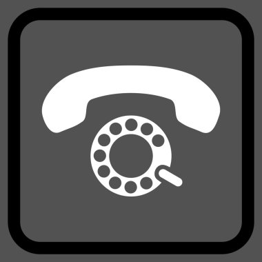 Darbeli aramayı vektör simgesi bir çerçeve içinde