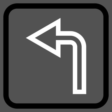 Sol vektör simge bir çerçevede açmak