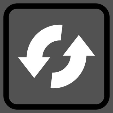 Exchange oklar bir çerçeve içinde simge vektör