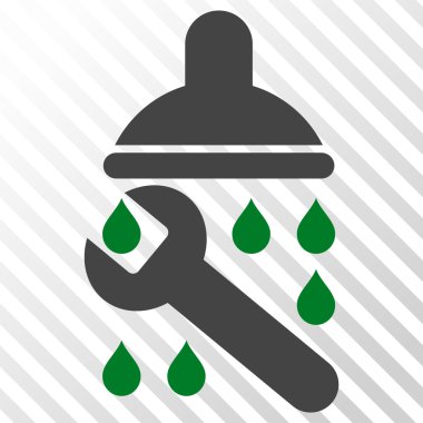 Duş sıhhi tesisat vektör simgesi