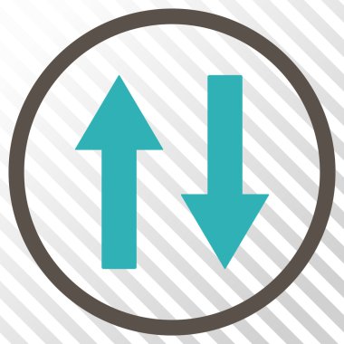 Dikey Çevir ok simge vektör