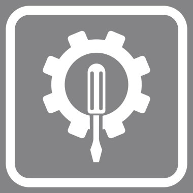 Bir çerçevedeki mühendislik vektör simgesi