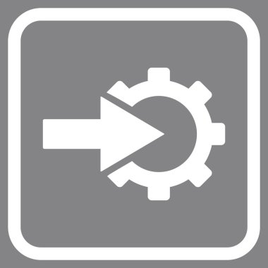 COG Tümleştirme vektör simgesi bir çerçeve içinde