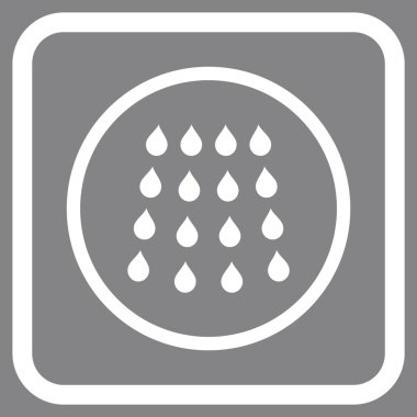 Damla vektör simgesi bir çerçeve içinde