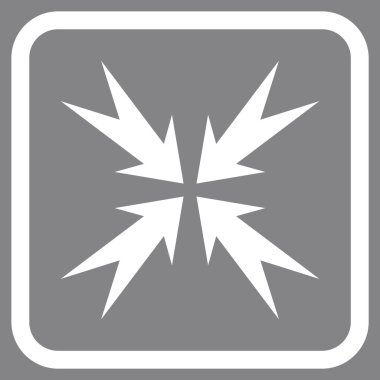 Sıkıştırma ok bir çerçeve içinde simge vektör