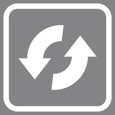 Exchange oklar bir çerçeve içinde simge vektör