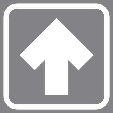 Vektör simgesi bir çerçeve içinde yukarı ok