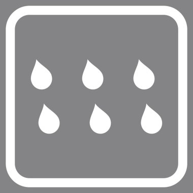 Damla vektör simgesi bir çerçeve içinde