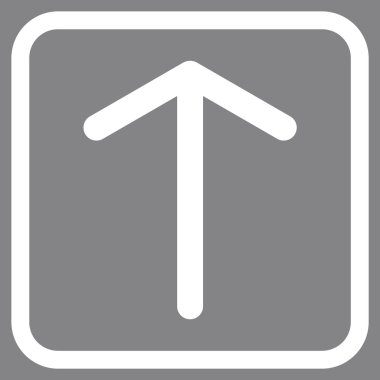 Vektör simgesi bir çerçeve içinde yukarı ok