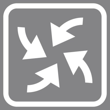 Siklon oklar bir çerçeve içinde simge vektör