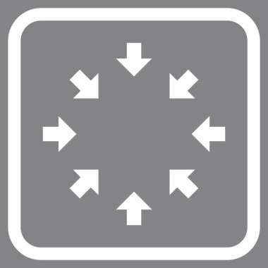 Kompakt oklar bir çerçeve içinde simge vektör