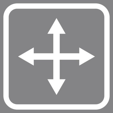 Genişletin okları vektör simgesi bir çerçeve içinde