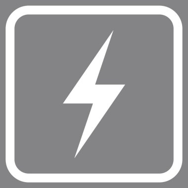 Elektrik vektör simgesi bir çerçeve içinde