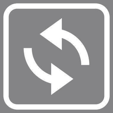 Exchange oklar bir çerçeve içinde simge vektör