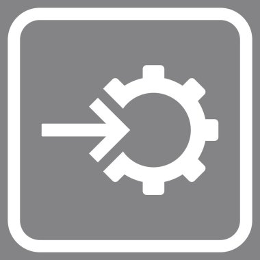 COG Tümleştirme vektör simgesi bir çerçeve içinde