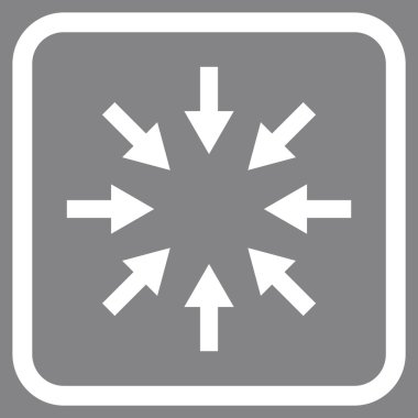 Kompakt oklar bir çerçeve içinde simge vektör