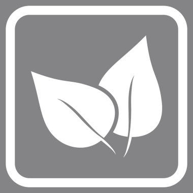 Flora Bitki vektör simgesi bir çerçeve içinde