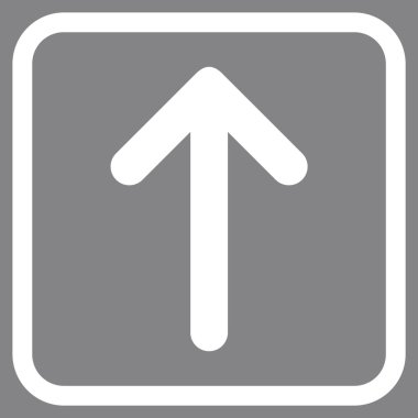 Vektör simgesi bir çerçeve içinde yukarı ok