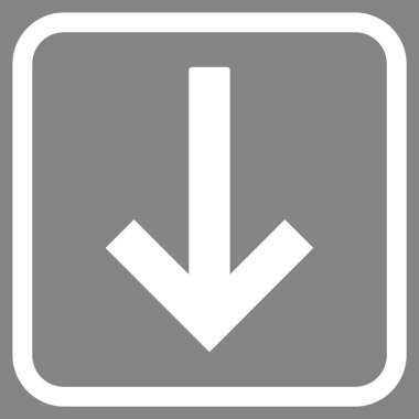 Bir çerçeve içinde ok vektör simgesi