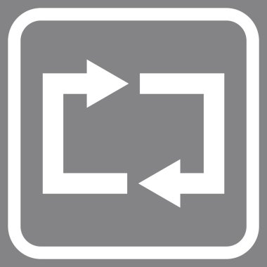 Exchange oklar bir çerçeve içinde simge vektör