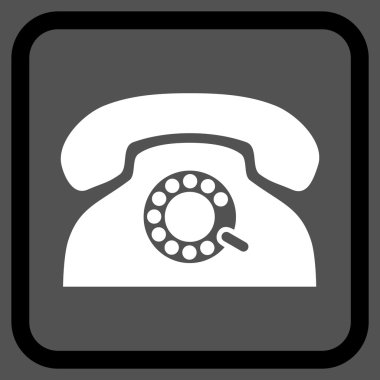 Nabız telefon vektör simgesi bir çerçeve içinde