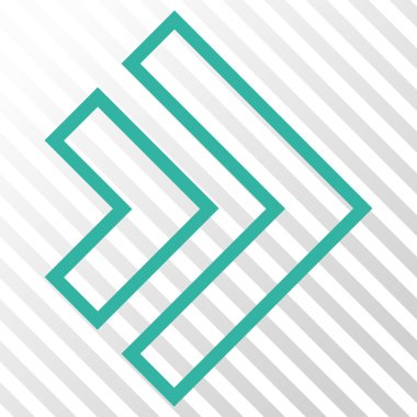 Yöne doğru vektör simgesi